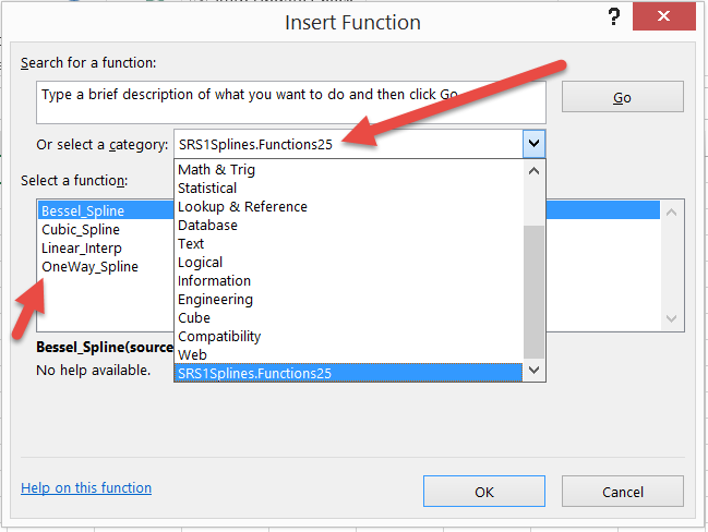 Smoothing data in Microsoft Excel using Data Curve Fit Creator Add-in