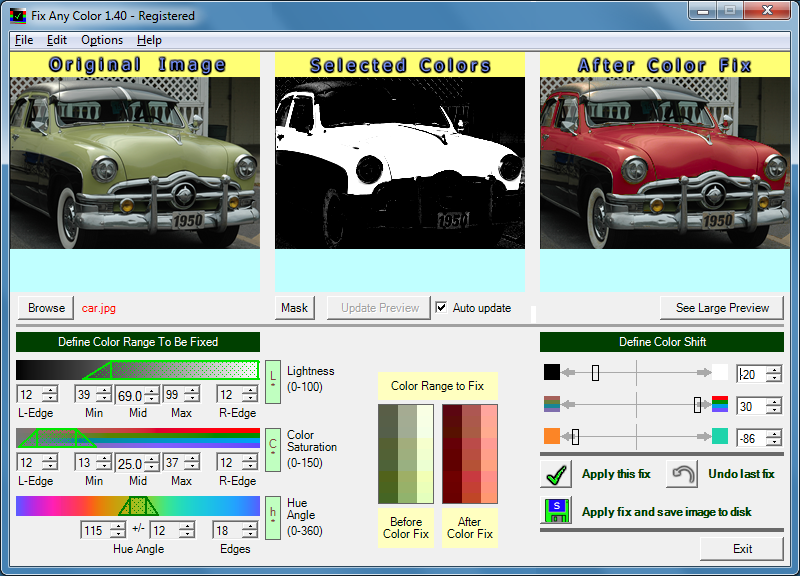 Use Fix Any Color to make all the colors in your digital photos look perfect